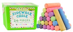 Balde de giz para calçada feito para crianças, moderno, não tóxico (24 unidades)