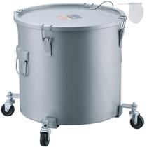 Balde de graxa para fritadeira VEVOR 60L, transportador de descarte de óleo com base de rodízio