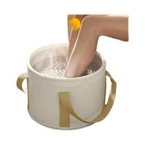 Balde De Imersão Para Pés Dobrável E Isolado, Spa Portátil Com Alças Para Viagem E Casa, Sem Odor