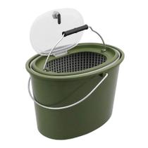 Balde de Isca Viva Double-Deck c/ Coador de Peixe Destacavel