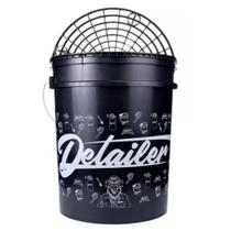 Balde de lavagem com separador Preto e Branco 19L Detailer