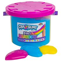 Balde de lodo Cra-Z-Slimy Tricolor Rainbow 1400mL Balde de lodo Cra-Z-Slimy Tricolor Rainbow 1400mL