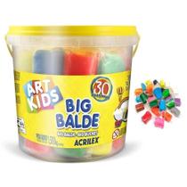 Balde de massinha de modelar big com 30 massas soft sortidas 1,5kg Acrilex Balde de massinha de modelar big com 30 massas soft sortidas 1,5kg Acrilex