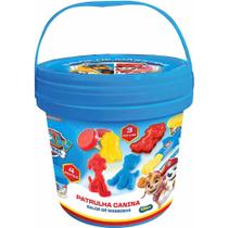 Balde de Massinha Sunny Patrulha Canina 4 Potes