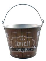 Balde de metal para cerveja beer churrasco 4.8 litros