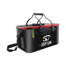 Balde De Pesca Dobrável Em EVA Com Bomba De Oxigênio, Recipiente De Armazenamento Portátil Com Alça
