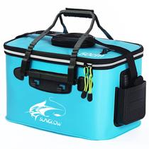Balde de pesca genérico dobrável 23L/30L/38L EVA impermeável azul