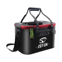 Balde De Pesca Portátil Dobrável Em EVA, Tanque De Peixes Vivo Espesso, Sem Bomba De Oxigênio,