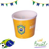 Balde De Pipoca 2,1 Litros Amarelo Copa Do Mundo Plasutil