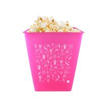 Balde de Pipoca 2,6L Rosa Neon Colecao AMOR Romance