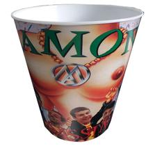 Balde de Pipoca Allmix Plástico Mamonas Assassinas 3 Litros Branco Balde de Pipoca Allmix Plástico Mamonas Assassinas 3 Litros Branco