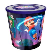 Balde de Pipoca com Luz e Som: Super Mario Galaxy - O Filme