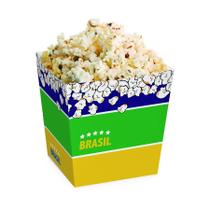 Balde de Pipoca Festa Brasil - 13 x 13 cm - 8 unidades - Cromus - Rizzo Balde de Pipoca Festa Brasil - 13 x 13 cm - 8 unidades - Cromus - Rizzo