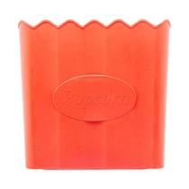 Balde de Pipoca Lyor de Bambu e PP Vermelho 16cm x 16cm