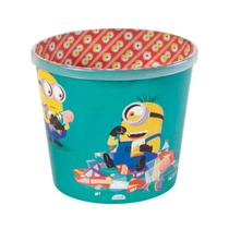Balde de Pipoca Recipiente Decorado Minions Pote Popcorn Personagem Filme Malvado Favorito