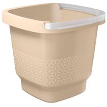 Balde de Plástico 8,5L com Alça UZ409-CAP UZ Cappuccino
