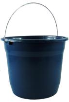 Balde de plástico azul com alça 12 litros multiuso grande para lavanderia