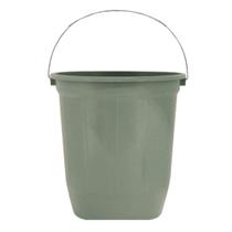 Balde de Plástico Liso Com Alça Metal 13 Litros Cinza Balde de Plástico Liso Com Alça Metal 13 Litros Cinza