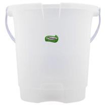 Balde de Plástico Plasvale Transparente 16L