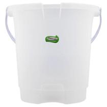 Balde de Plástico Plasvale Transparente 16L