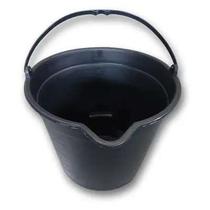 Balde de plastico preto zumblick - 8 litros