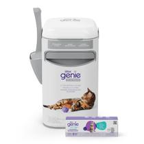 Balde de platina Litter Genie em aço inoxidável com 1 recarga Balde de platina Litter Genie em aço inoxidável com 1 recarga