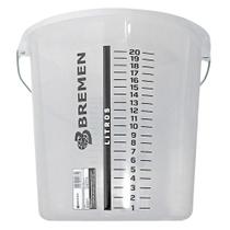 Balde De Polipropileno 20 L Graduado 6681 - BREMEN Balde De Polipropileno 20 L Graduado 6681 - BREMEN