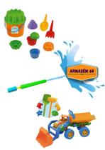 Balde de Praia Beach Play 10 peças Usual Brinquedos