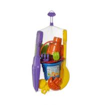 Balde De Praia Castelo G Kit Infantil Areia Parque Verão