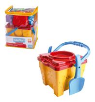 Balde De Praia Castelo Torre Didático - Silmar 9115 Balde De Praia Castelo Torre Didático - Silmar 9115