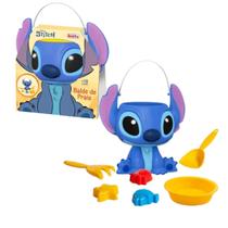 Balde de Praia Disney Stitch com Acessórios Novabrink Balde de Praia Disney Stitch com Acessórios Novabrink