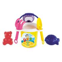 Balde De Praia Diversão Na Areia Tateti Sortido - 3004 Balde De Praia Diversão Na Areia Tateti Sortido - 3004