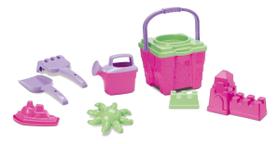 Balde De Praia, Regador, Rastelo Rosa Menina - Silmar 6210