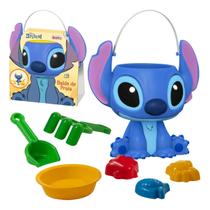 Balde De Praia Stich Com 7 Peças Brinquedo Infantil Colorido Balde De Praia Stich Com 7 Peças Brinquedo Infantil Colorido