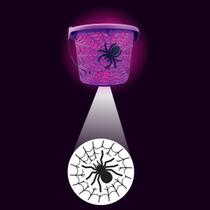 Balde de projeção LED Halloween Spider Web MAGIC SEASONS