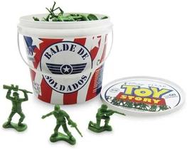 Balde de Soldados Toy Story Com 100 Soldados Disney - Toyng