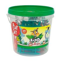 Balde de Zoológico Com 39 Itens Gulliver - 1040 Balde de Zoológico Com 39 Itens Gulliver - 1040