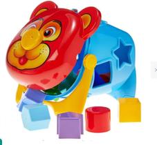 Balde didático urso tommy vermelho/azul Balde didático urso tommy vermelho/azul