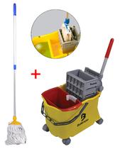 Balde Doblô 20L Mop Espremedor Com Cabo Esfregão e Refil Extra Balde Doblô 20L Mop Espremedor Com Cabo Esfregão e Refil Extra