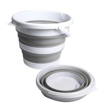 Balde dobrável 10 litros retrátil compacto, leve e multifuncional - B-MAX