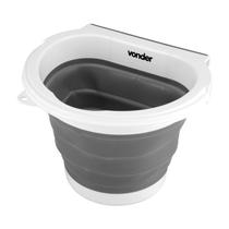 Balde dobrável 5 litros com espátula vonder