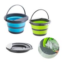 Balde Dobrável Multiuso 05 Litros 31cm x 20cm com Escorredor Balde Dobrável Multiuso 05 Litros 31cm x 20cm com Escorredor