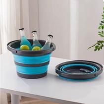 Balde Dobrável Multiuso Redondo 5 Litros - Sortida