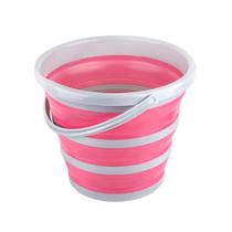 Balde Dobrável para Carro ZIMISI 10L Portátil Rosa