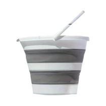 Balde Dobrável Portátil 5-10L Durável E Compacto Para Lavagem De Carros, Camping, Pesca, Viagens E