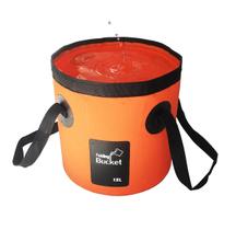 Balde Dobrável Portátil Sunglow 12L Laranja Balde Dobrável Portátil Sunglow 12L Laranja