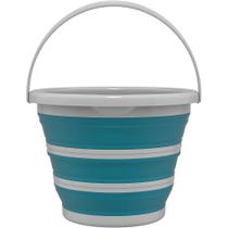 Balde Dobrável Retrátil 10 Litros Flashlimp