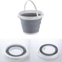 Balde Dobrável Retrátil 5 Litros Silicone Original
