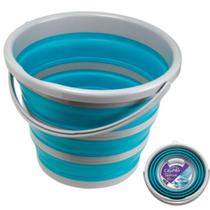 Balde Dobrável Tipo Sanfona 10L - Retrátil Limpeza - CasaMia Balde Dobrável Tipo Sanfona 10L - Retrátil Limpeza - CasaMia