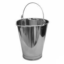 Balde Dosador Graduado Aço Inox Reforçado 10 Litros (2042W) - Lupus